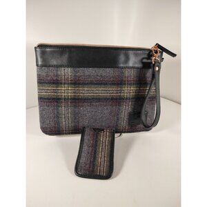 British Bag Company Wristlet & Card Wallet Brand New Black Grey Maroon Cream